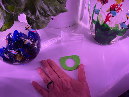 Aerogarden Juice Plus+ Tower Garden,  Grow Pot Round Cover Lid  TowerGarden Cover Adapter, USA Made, 3D Printed, PETG (P